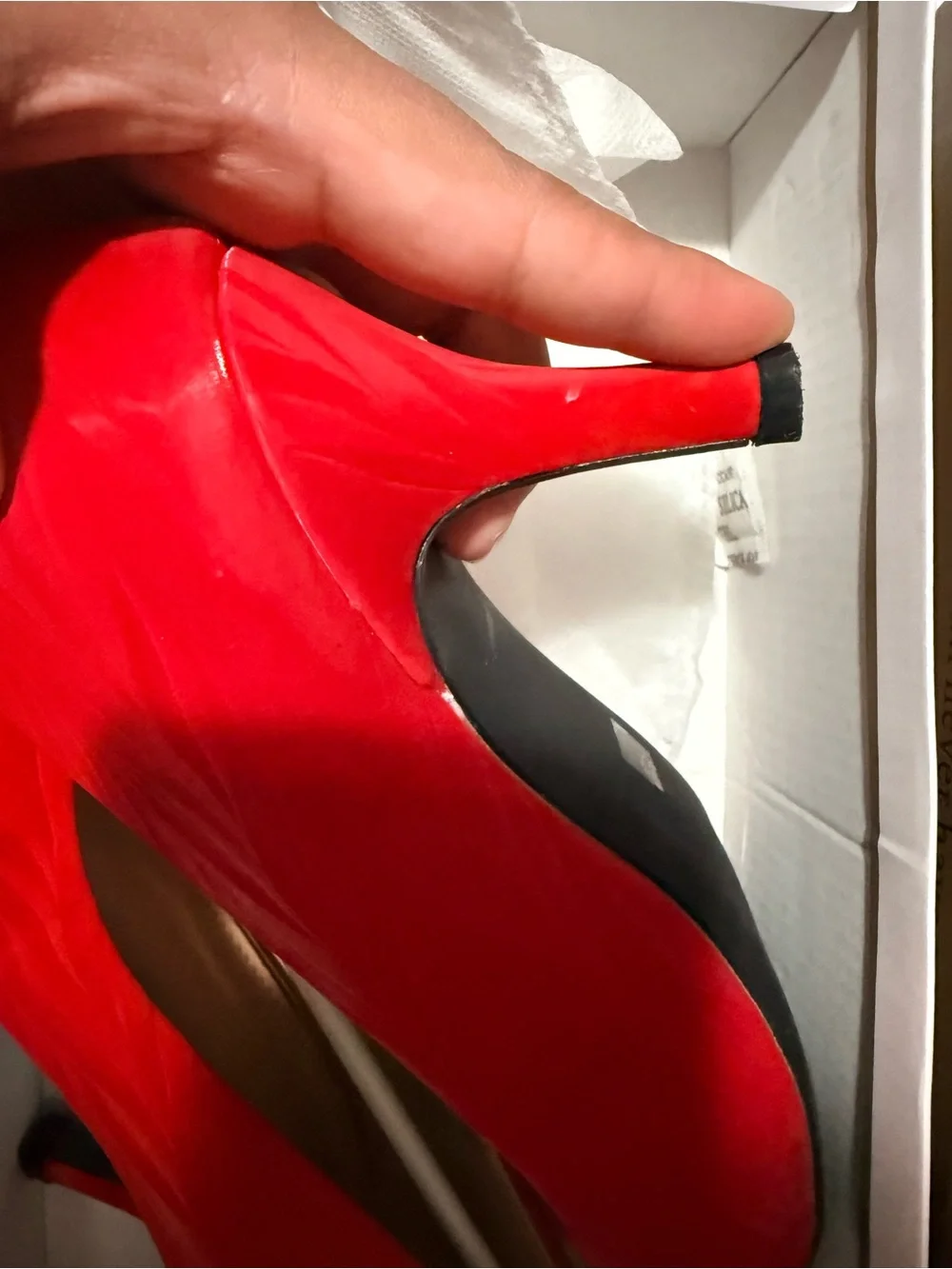 Perphy Red Patent Pointed-Toe Stiletto Pumps